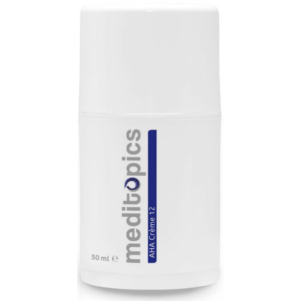 Meditopics AHA Glycolzuur Crème 12% | Exfoliërende Nachtcrème