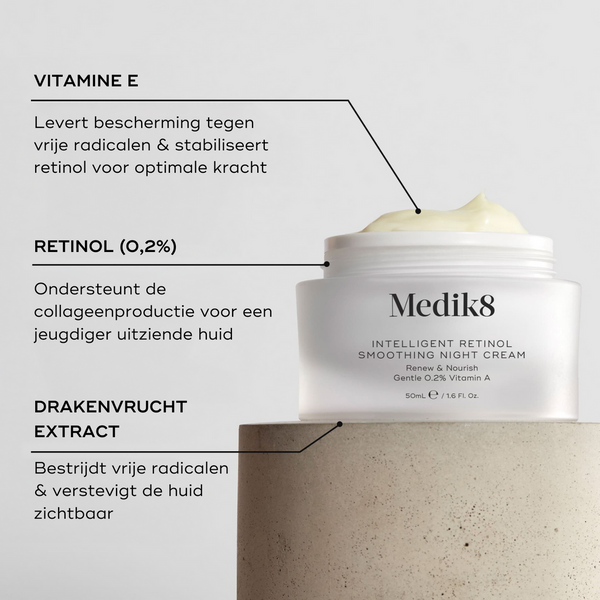 Medik8 Intelligent Retinol Smoothing Night Cream | Vitamine A Nachtcrème